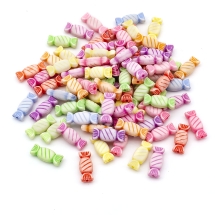 Koraliki Akrylowe, Styl Kraft, Kolor: Mieszany, 7x15x5mm, 115szt/50g (2WB27499)