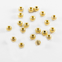 Koraliki Dystansowe Stopowy Biżuterii 7mm Złoto 20szt (2WB27750)