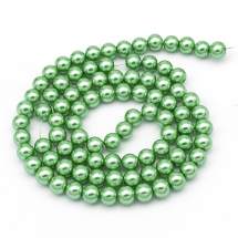 Perła Szkło Błyszczące 10mm 85szt/85cm/sznur (2WB27919)