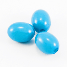 Намистини Акрил Непрозорі, Овальні, Колір: Блакитний, Розмір: 12х9мм, Отвір 1.5мм, близько 42шт/25г, (2WB28644)