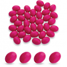Намистини Акрил Непрозорі, Овальні, Колір: Малиновий, Розмір: 12х9мм, Отвір 1.5мм, близько 42шт/25г, (2WB28642)