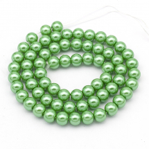 Perła Szkło Błyszczące Eko-Farba 6mm 72szt/43cm/sznur (2WB29339)