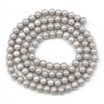 Perła Szkło Błyszczące Eko-Farba 6mm 72szt/43cm/sznur (2WB29342)