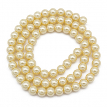 Perła Szkło Błyszczące Eko-Farba 6mm 72szt/43cm/sznur (2WB29345)