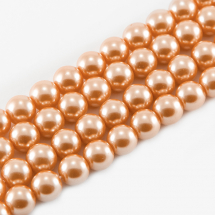 Perła Szkło Błyszczące Eko-Farba 8mm 50szt/40cm/sznur (2WB29360)