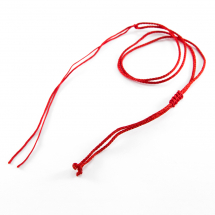 Baza do Naszyjnika Nylon 60cm Kolor: Czerwony 10szt (2WB29124)