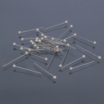 Szpilki z Kulką Żelazo 37x1x4mm Kolor: Biały okolo 650szt/zestaw (2WB29242)