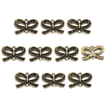 Zawieszka Łącznik Pod Kryształki Stop Metalu 14.5x23x3.5mm Otwór 2mm na Cyrkonie 1-2mm Kolor: Brąz 10szt (2WB29334)