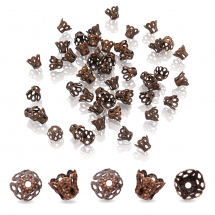 Stożek Nakładki na Koraliki Żelazne 6х4.5mm Kolor: Miedź 50szt/opakowanie (2WB30397)