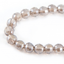 Koraliki Szklane Galwanizacja Fasetowane 6mm 72szt/43cm/sznur (2WB30922)