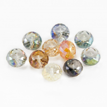 Koraliki Szklane Galwanizacja Fasetowane, Mix, 16x10mm 5szt (2WB30900)