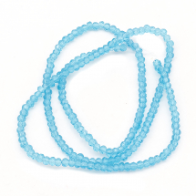 Koraliki Szklane Fasetowany, 3x2mm 152szt/37cm/sznur (2WB30953)