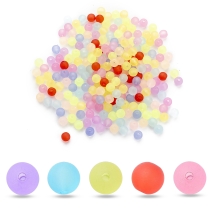 Koraliki Akrylowe Przezroczyste, Matowy, Okrągłe, Mieszane, 6mm, około 200szt/25g (2WB30508)