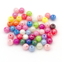 Koraliki Akrylowe Kolor AB 10mm 44szt/25g (2WB30480)