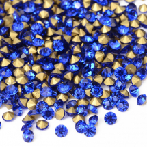 Dżety Diament Szkło Klasa A 1.9-2mm Kolor: Szafir 144szt (2WB30539)