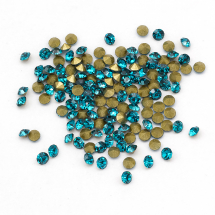 Dżety Cyrkonie Rivoli Szklane Stożkowe, Klasa A, Niebieski Cyrkonia, 2mm, 144szt (2WB30543)