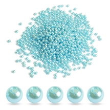 Koraliki Akrylowe, Okrągły, Błyszczące, Akwamaryn, 4mm 850szt/25g (2WB30256)