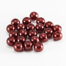 Перли Намистини Акрилові, Глянцеві, Круглі, Колір: Коричневий, Розмір: Діаметр 4мм, Отвір 1мм, близько 850шт/25г, (2WB30259)