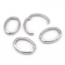 Застібка Твістер, Латунь, Колір: Платина, Розмір: 27x20мм, (14WB5385)