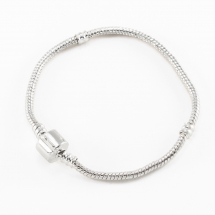 Baza do Eurobransolety Mosiądz 170x3mm Kolor: Srebrny 1szt (14WB5411)