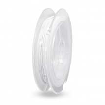 Linka Jubilerska Stal Nierdzewna, Powłoka Nylonowa, Biały Dym, 0.45mm, 10m/szpula (14WB5498)