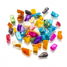 Koraliki Masa Perłowa Rzeki Okruszki, Mix, 8~17x5~7x4~6mm, Otwór 1mm, około 64szt/50g (14WB6191)