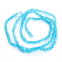 Koraliki Szklane Galwanizacja Luźne Fasetowane 2x3mm 190szt/40sm/nić (14WB7090)