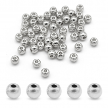 Koraliki Dystansowe Tybetański Styl, Stop, Beczka, Antyczne Srebro, 5x4mm, Otwór 2mm, 50szt (14WB6792)