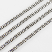 Łańcuch Nonna Żelazo 4x3x0.6mm Kolor: Platyna 5m/szpula (14WB7222)