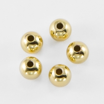 Koraliki Eco Mosiądz 6mm Kolor: Złoty 5szt (14WB7274)