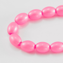 Koraliki Szklane Malowany 11x8x8mm 74szt/82cm/sznur (14WB6930)