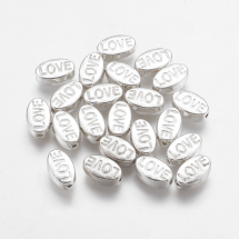 Koraliki Metalowy Stopowy 10х6х4mm Srebro 10szt (14WB8605)