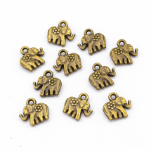 Zawieszka Stop Metalowy 12x12mm Kolor: Bronze 10szt (14WB8822)