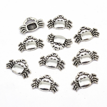 Zawieszka Stop Metalowy 23x14x2.5mm Otwór 1.5mm Kolor: Antyczne Srebro 10szt (14WB8954)