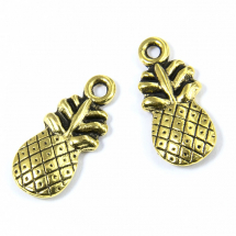 Zawieszka Stop Metalowy 19.5x9x3mm Otwór 1.5mm Kolor: Antyczne Złoto 10szt (14WB8674)