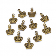 Кулон Корона, Метал, Колір: Бронза, Розмір: 20х15мм, (14WB8690)