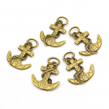 Кулон Якір, Метал, Колір: Бронза, Розмір: 31x23мм, (14WB8780)