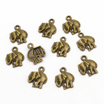 Zawieszka Stop Metalowy 13x11mm Kolor: Bronze 10szt (14WB8825)