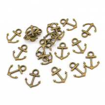 Zawieszka Stop Metalowy 18.5x14x2mm Otwór 4mm Kolor: Bronze 20szt (14WB8788)