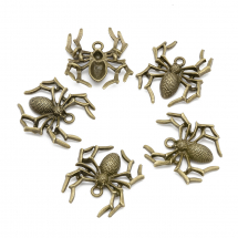 Кулон Павук, Метал, Колір: Бронза, Розмір: 31x30мм, (14WB8819)