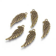 Кулон Крило, Метал, Колір: Бронза, Розмір: 34x11x2мм, Отвір 2мм, (14WB8772)