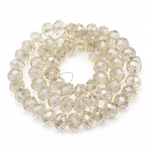 Koraliki Szklane Sztuczny Kryształ Fasetowany 14x10mm 60szt/60cm/sznur (14WB9629)