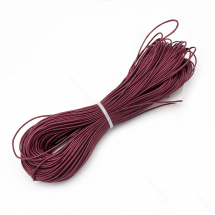 Sznurek Bawełna Woskowana 1.5mm Kolor: Wiśniowy 60-65m/wiązka (14WB9707)