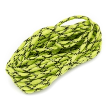 Sznurek Paracord Poliester i Spandex 4mm Kolor: Zielona Żółty 5m (14WB9116)
