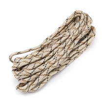 Sznurek Paracord Poliester i Spandex 7-Żyłowy Paskowany, do Robienia Bransoletek, Beżowy, 4mm, 5m (14WB9123)