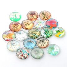Kaboszony Szklany 25x7mm Kolor: Mix 5szt (14WB9402)