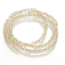 Koraliki Szklane Galwanizacja Fasetowane, 3.5x2.5mm 140szt/36cm/sznur (14WB9175)