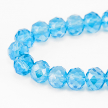 Koraliki Szklane Kryształowe Galwanizacja Fasetowane 12x8mm 72szt/58cm/sznur (14WB9472)