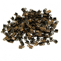 Końcówki Zaciskowe do Sznurka Żelazo 6x3x2.3mm Kolor: Miedź 200szt (13WB10830)