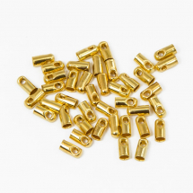 Końcówki do Sznura Mosiądz 4x2.8x1.2mm Kolor: Złoty 50szt (13WB11060)